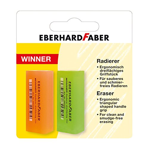 Eberhard Faber borrador 585 494 Ganador, 2 piezas, neón