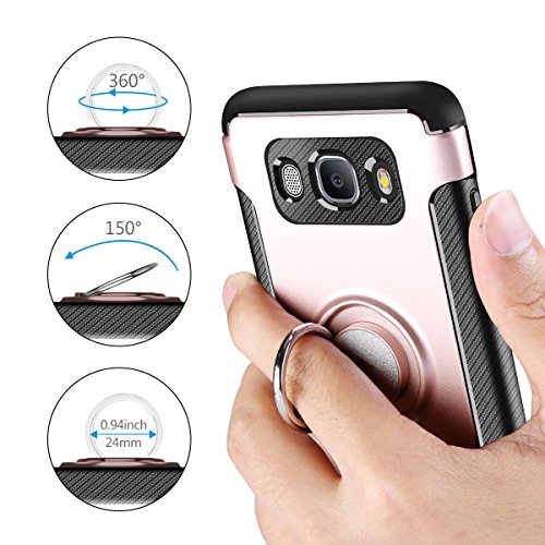 Funda Samsung Galaxy J7 2016 Coolden Galaxy J710 Funda con Anillo Kickstand 360 Grados Giratorio Ring Grip Carcaca J7 2016 Doble Capa de Protecci n Contra Impactos Caso para Galaxy J7 2016-Oro Rosa reviews Funda Samsung Galaxy J7 2016 Coolden Galaxy J710 Funda con Anillo Kickstand 360 Grados Giratorio Ring Grip Carcaca J7 2016 Doble Capa de Protecci n Contra Impactos Caso para Galaxy J7 2016-Oro Rosa