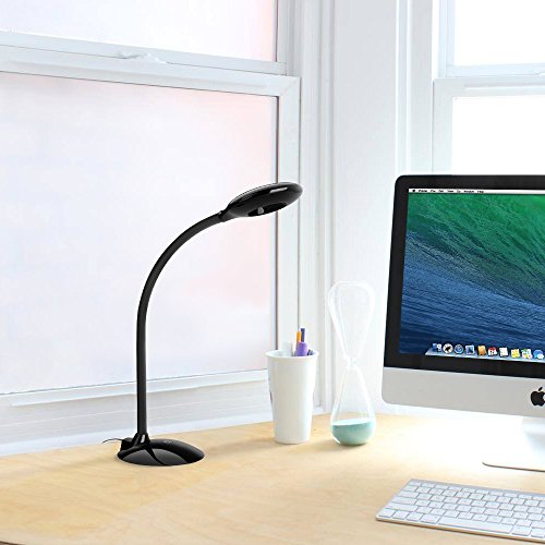 TopElek Dimmbare LED Schreibtischlampe Touchfeld Augenschutz Tischlampe (4W, 3-Level-Helligkeit, Schwarz) zum Lesen, Arbeiten, Lernen, Zuhause, Büro, Bibliothek. - 9