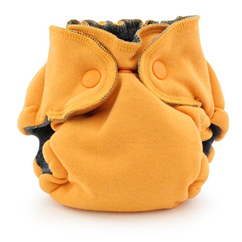 Kanga Care Ecoposh OBV Fitted Cloth Diaper (Newborn, Saffron)