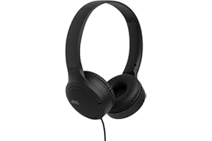 JVC Auriculares Supraaurales HA-S33UC-B Negro | Auriculares Diadema con Cable USB-C |Casos con Cable Ligeros, Plegables, Control Remoto y micrófono