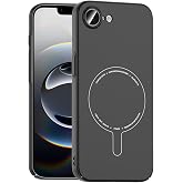 Aksesuarcim Apple iPhone 16E ile Uyumlu Kılıfı Ultra İnce Kamera Lens Korumalı M-Safe Şarj &Ouml;zellikli Sert Silikon Kapak Elio 