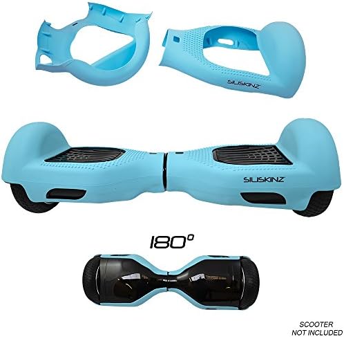SILISKINZ® 180 Degree Silicone Jelly Case Cover - For 6.5" For 2 Wheel Smart Balance Scooter (BABY BLUE)