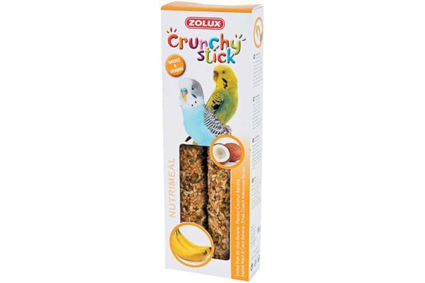 Zolux Crunchy Stick Friandise pour Perruche Noix de Coco/Banane 85 g, 1 Unité (Lot de 1)