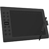 GAOMON M106K PRO Tavoletta Grafica da 10 Pollici con 12 Tasti Rapidi + 16 Tasti Funzione, 8192 Livelli di Pressione e Support