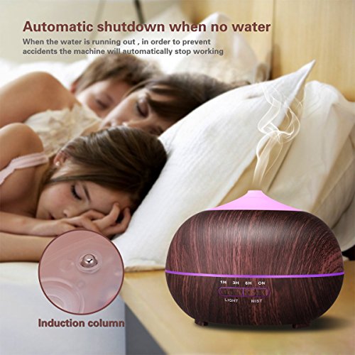 Tenswall 400ml Aroma Diffuser LED Luftbefeuchter Ultraschall Duftzerstäuber Humidifier Ätherisches Öl Diffuser für Babies, Schlafzimmer - 3
