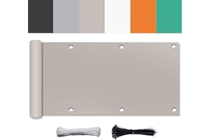 UFAMILUK brise vue balcon cache vue balcon brise vue toile jardin occultant terrasse sur mesure resistant portail exterieur bache pour balcon jardin exterieur anthracite gris blanc impermeable protection