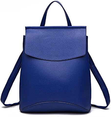 Fashion high quality ladies backpack outdoor leisure shoulder bag waterproof leather bag ultra-light travel banquet package treasure blue
