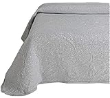 Colcha de Piqué en tejido de jacquard con estampado en formas de cachemir