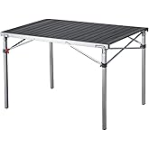 KingCamp Granite Al&uuml;minyum Katlanır Kamp Masası Silver Blk