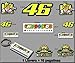 Produktbild PEGATINAS Y LLAVERO 46 VALENTINO ROSSI THE DOCTOR AM10 F STICKERS AND KEY RING AUFKLEBER VINILOS ADESIVI DECALS MODELO 7/MODEL 7