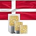 Produktbild travSIM Dänemark Prepaid Daten SIM Karte + 500MB für 30 Tage - Standard,Micro & Nano SIM