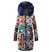 Produktbild Yvelands Winter Mantel Outwear lose Baumwolle warme gedruckte Taschen dickere Hasp mit Kapuze damenmantel kurzer Wetterjacke Herbstjacken Warmer Steppjacke Outdoorjacken