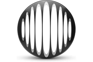 ‎ALCHEMY PARTS Alchemy Parts Motorrad Blende Scheinwerfer 7" Zoll Schutz Scrambler Projekt Retro - Dicke Gefängnis Gitter