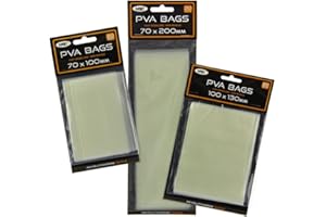 NGT PVA Fast Dissolving Carp Bags Non Residue All Types Sizes for Fishing (100 x 130mm)
