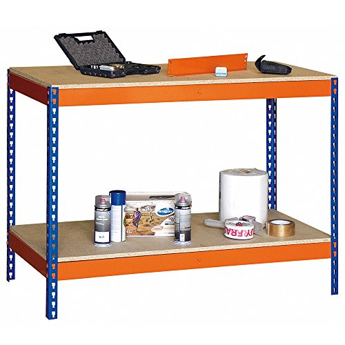 Banco de Trabajo BTS/1200 con 2 niveles. Med. 900 x 1200 x 600 mm. Capacidad de Carga 600 kgs.