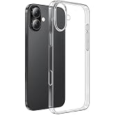 Coverzone iPhone 16 ile uyumlu Kılıf S&uuml;per Esnek Yapılı Toz ve Kirden Koruyan Silikon iPhone 16 ile uyumlu S&uuml;per Şeffaf Kapak