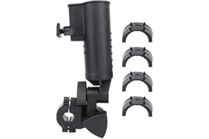 Keenso Universal Deluxe Regenschirmhalter, Golfzubehör, Übungszubehör, Freisprecheinrichtung, Push Trolley Umbrella-Ständerhalter, Für den Golfwagen-/Sonnenschirmhalter
