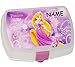 Produktbild Brotdose - " Disney - Rapunzel " - incl. Name - Lunchbox / neu verföhnt Prinzessin - Kinder Vesperdose - Brotbüchse Küche Essen - für Mädchen - Brotzeitdose / Schmetterlinge Märchenschloß - Dose Box leicht transparent