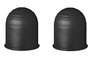 Dragkrokskydd, 50 mm, gummi/plast, skyddskåpa för dragkrok, kulhuvud för husbilar och lastbilar (2 stycken
