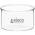 Crystallizing Dish, 300ml - Flat Bottom, No Spout - 3.75" Diameter - Borosilicate Glass - Eisco Labs