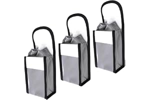 3 stycken brandsäkra batteriskyddsväskor, explosionssäker för LIPO Safe Bag av glasfiber, flamskyddande förvaringsväska 140 x 90 x 55 mm för drönare batterier och elektronik, säker laddning