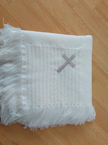 New Christening AVA Embroidered Shawl Baby Blanket