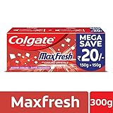 Colgate MaxFresh Anticavity Toothpaste Gel, Spicy Fresh - 300gm (Saver Pack) Colgate MaxFresh Anticavity Toothpaste Gel, Spicy Fresh - 300gm (Saver Pack)