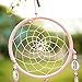 SOLEDI Pink Dream Catcher Circular With feathers Wall Hanging Decoration Ornament Gift