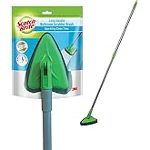 Scotch-Brite Height Adjustable Handle Bathroom Tile Scrubber Brush- Cleans Tiles, Hard to Reach Corners, Floors Without Bendi