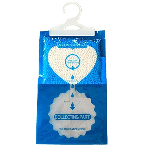 TRIXES 5er Pack Luftentfeuchter für Kleiderschrank, Auto, Caravan, Wohnwagen, Keller, Schrank, Feuchtigkeitssammler