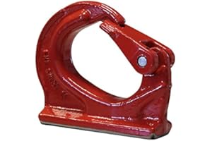 Levac 5164J Crochet de Levage à Souder pour Godet, Rouge