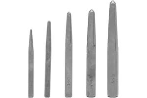 Heaveant Screw Extractor, 5pcs Bolt Extractor Broken Damaged Bolt Easy Out Removal Tool Square Type Screw Remover