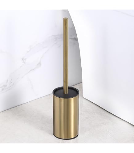 Badezimmer Hardware-Set 6-teilig | Gebürstetes Gold | Handtuchstange, Toilettenpapierhalter & Haken | 304 Edelstahl