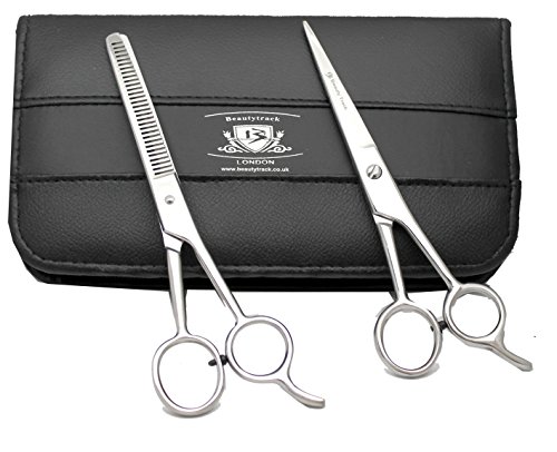 BeautyTrack® – 6.5 Modellierschere Friseur Rasierer Haare schneiden Barbier Schneide Set mit der Tasche benötigter - 2