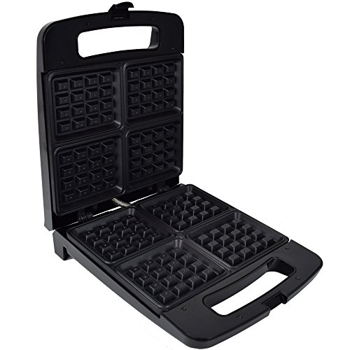 Syntrox Germany WM-1400W-4 Waffle 1400 Watt XXL Waffeleisen für 4 Belgische Waffeln - 4