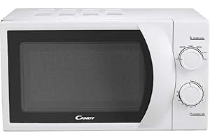 Candy Smart CMW 2070M, Microondas, 20L, 1200W, 6 Niveles de Potencia, Descongelación Automática, Alerta Acústica Fin Cocción,