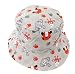 Baby Kids Boys Girls Khaki Wild Animal Bucket Sun Hat with Chin Strap (Small (age 6-12 months))