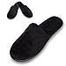 Produktbild LOTOS Slipper Microfaser / 20 Paar/schwarz / Pantoffeln/Latschen / Hochzeit/Gäste / Hotel/Hausschuhe / Rutschhemmende Sohle / 30 cm Länge
