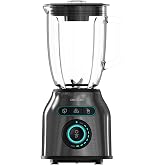 Cecotec Batidora de Vaso Power Black Titanium 2200MAX Prodigy. 2200W, 6 Cuchillas de Acero Inoxidable, Pica Hielo, Funci&oacute;n Tu