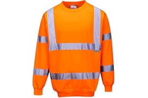 PORTWEST Warnschutz-Pullover, Farbe: Orange. Größe: S, B303ORRS
