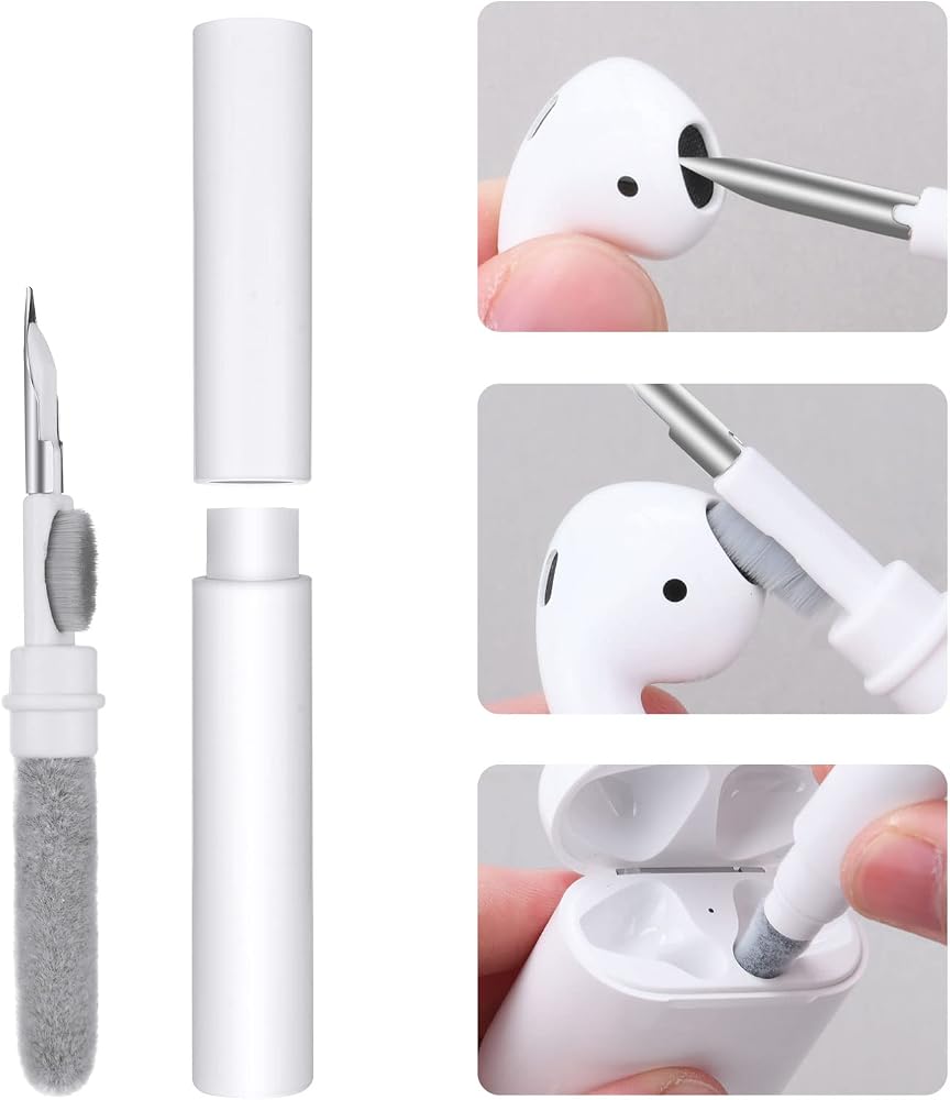 Vicloon Airpods Pro 1 2,3'ü 1 arada çok fonksiyonlu temizleme kalemi, yumuşak fırça, Bluetooth kulaklık, çanta, temizleme seti, kulaklık temizleme kiti için temizleme fırçası