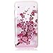 Produktbild Samsung Galaxy J5 2017 Hülle, Chreey Glitzer Muster Transparent Handyhülle Niedlich Mode Süß Temperament Weiche TPU Silikonhülle Case Ultra Dünn Kratzfest Durchsichtige Hülle Backcover [Plum Blume]