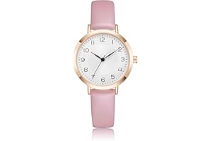 CIVO Ladies Watch Analog Quartz Fashion Watch for Women Simple Designed Rectangle Watch Women Leather Strap Elegant Casual Slim Wrist Watch