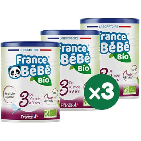 France Bebe Bio Lait Infantile De Croissance Bebe 3eme Age En Poudre Bifidus Omega 3 Sans Huile De Palme Lait Fabrique En France Pack 3 Boites De 400g Amazon Fr Epicerie