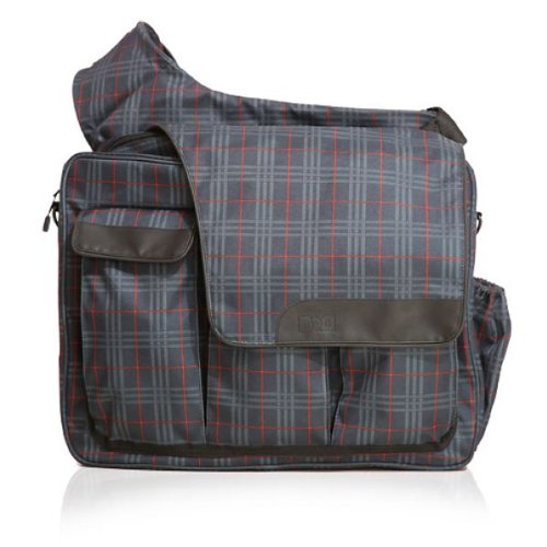 Preisvergleich Produktbild Diaper Dude MS2-PL500 Plaid Messenger II Bag, navy / red