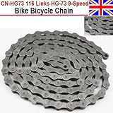 116 Links HG-73 9-Speed Mountain Road Bike Bicycle Chain For SHIMANO Deore LX 105 by ZJchao