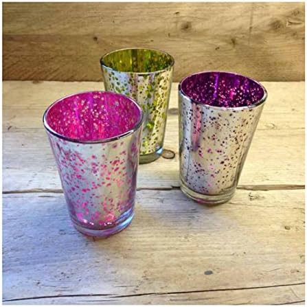Ayu Coloured Tealight Holders (Set of 3) - Fair Trade