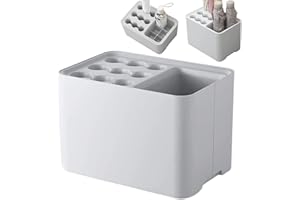 Taipintee Regenschirmständer, Fasst Bis zu 15 Regenschirme, Modern Simplicity Schirmständer, Mit Herausnehmbarer Ablaufwanne, für Familien, Hotel-Lobby, Restaurant, Büro (Hellgrau)