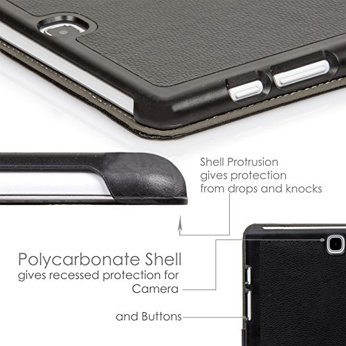 Forefront Cases® Neue Leder Hülle Tasche Case Cover für Samsung Galaxy Tab S2 8.0 T715N – Rundum-Geräteschutz und intelligente Auto-Sleep-Wake-Funktion – inkl. Eingabestift - 7